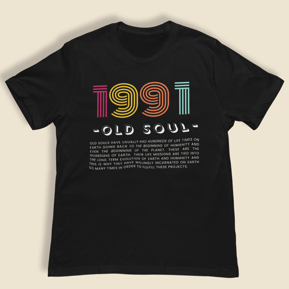 Custom Birth Year OLD SOUL Tee