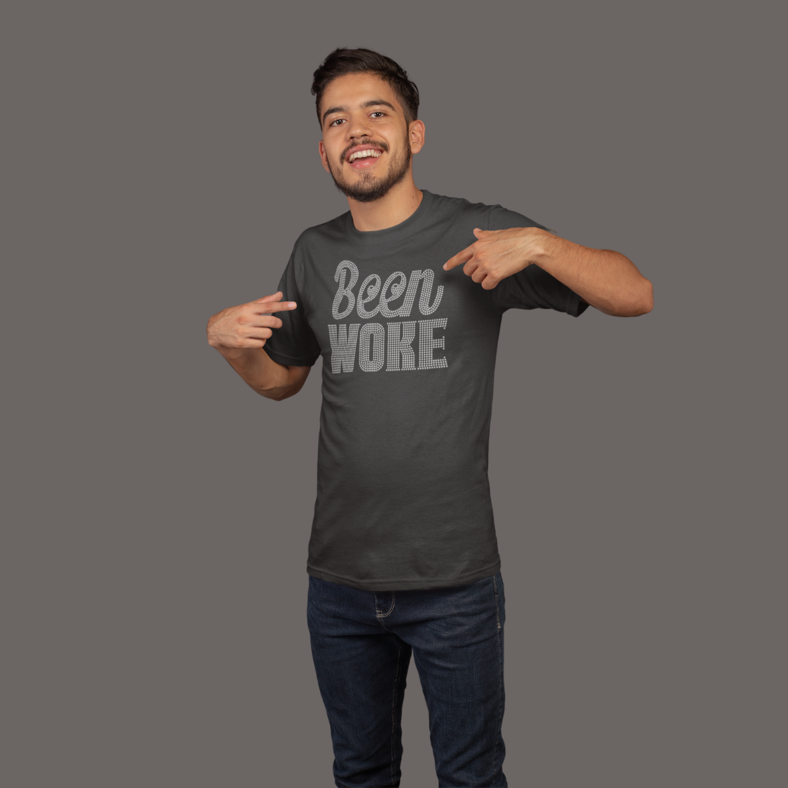 Been Woke Brand Classic Logo Rhinestone Tee