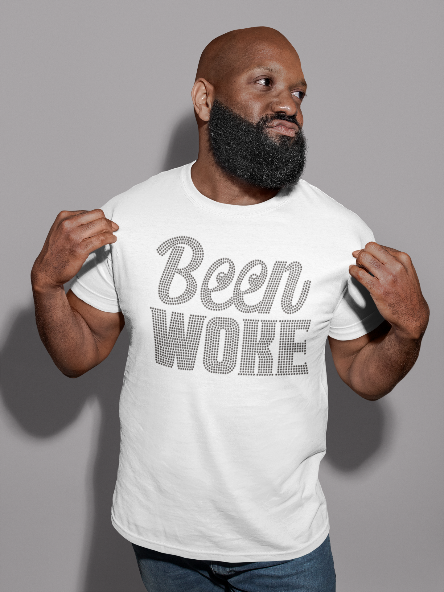 Been Woke Brand Classic Logo Rhinestone Tee